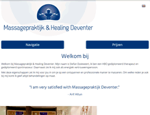 Tablet Screenshot of massagepraktijkdeventer.nl